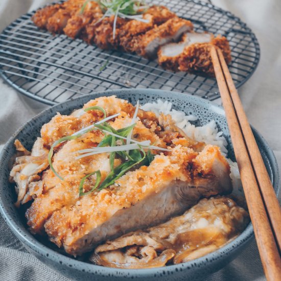 Deep fried Pork Cutlet-Katsudon