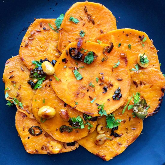 Indian Scalloped Sweet Potatoes