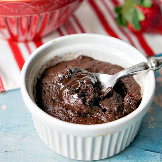 Low Carb Molten Chocolate Cake