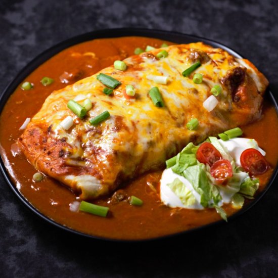 Smothered Wet Burritos