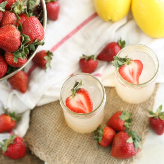 Homemade Strawberry Lemonade