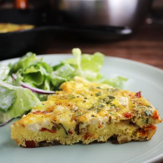 Easy Frittata with Goat Cheese