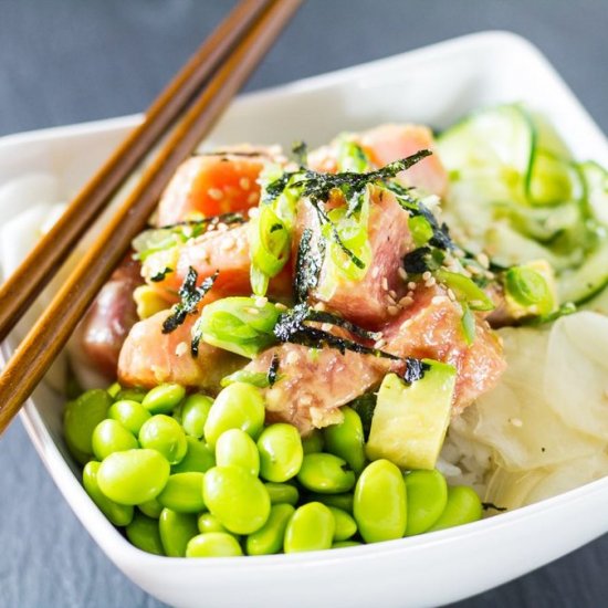 Ahi Tuna Poke Bowl