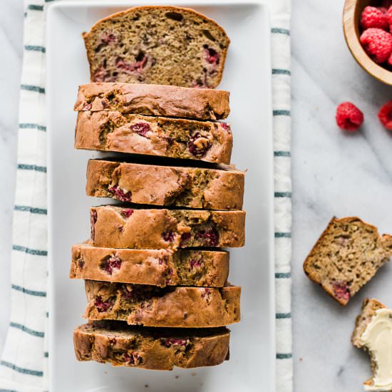 Raspberry Banana Bread