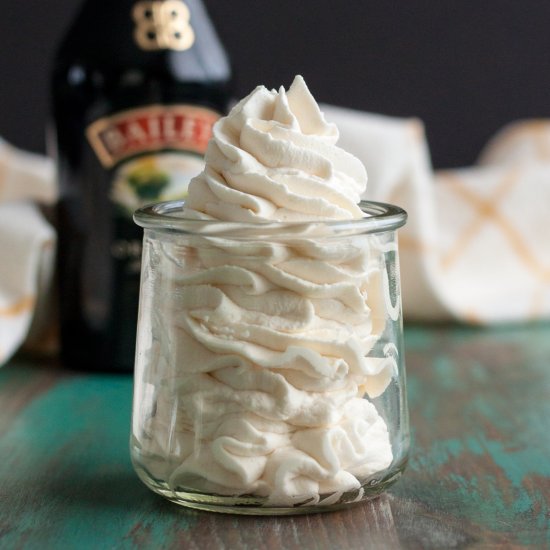 Irish cream whipped cream