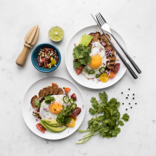 Cauliflower Steak Huevos Rancheros