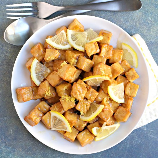 Air Fryer Lemon Tofu