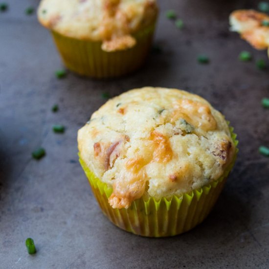 Irish Cheddar, Bacon, and Potato Muffin