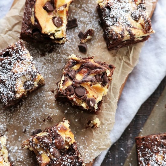 Nutty Irishman Cheesecake Brownies