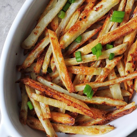 Crispy Baked Garlic Fries