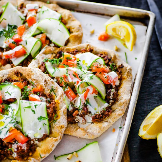 Mini Turkish Pide Pizza