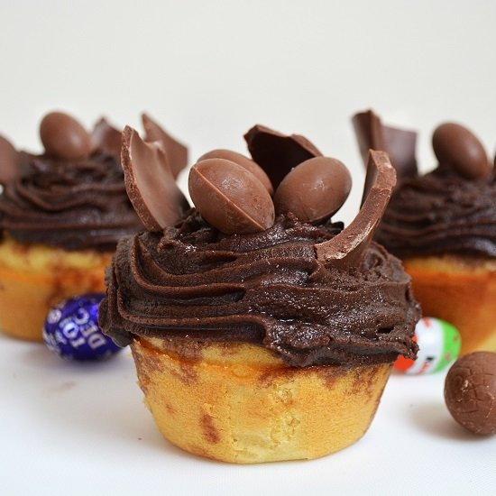 Jumbo Easter Egg Cupcakes