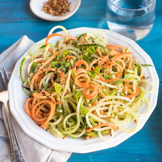 Zucchini, Carrot & Cucumber Zoodles