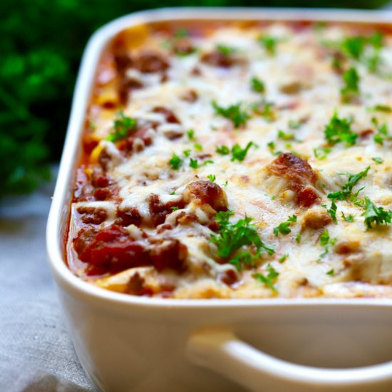 Easy Make-Ahead Baked Ziti