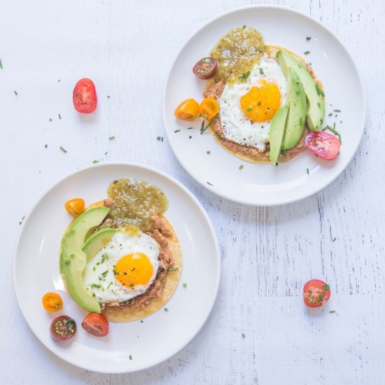 Egg, Bean and Tortilla Breakfast