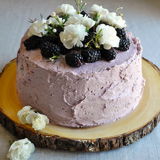 Lemon Blackberry Layer Cake