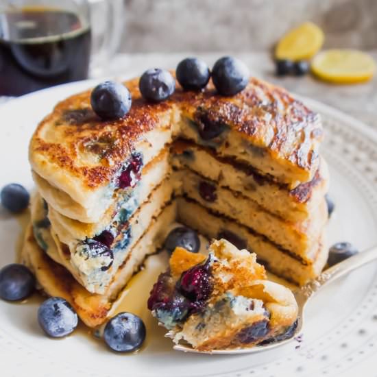 The BEST Paleo Blueberry Pancakes