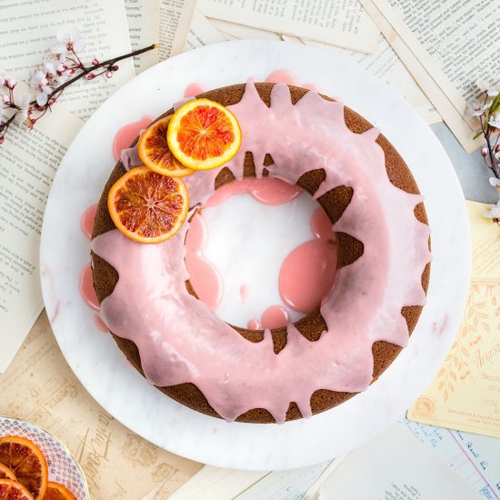 Orange sour cream bundt cake