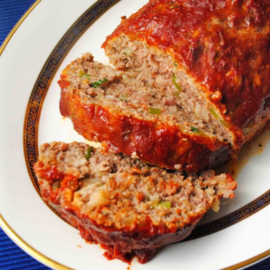 Three Meat Meatloaf