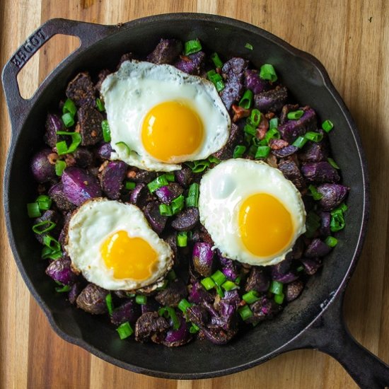 Purple Potato Breakfast Skillet