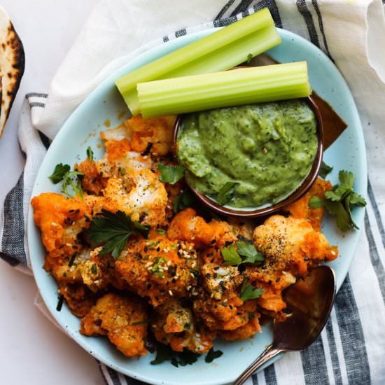 Buffalo Cauliflower Tacos