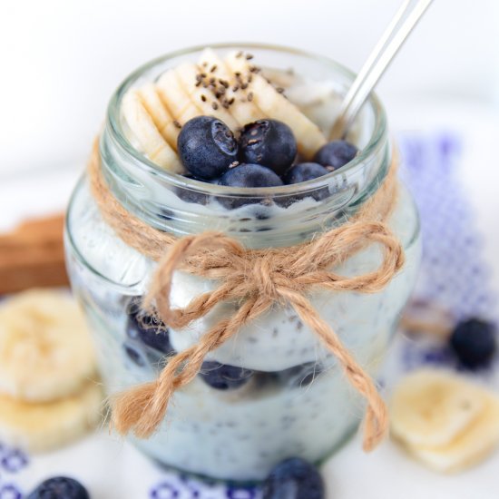 Blueberry and Banana Chia Pudding