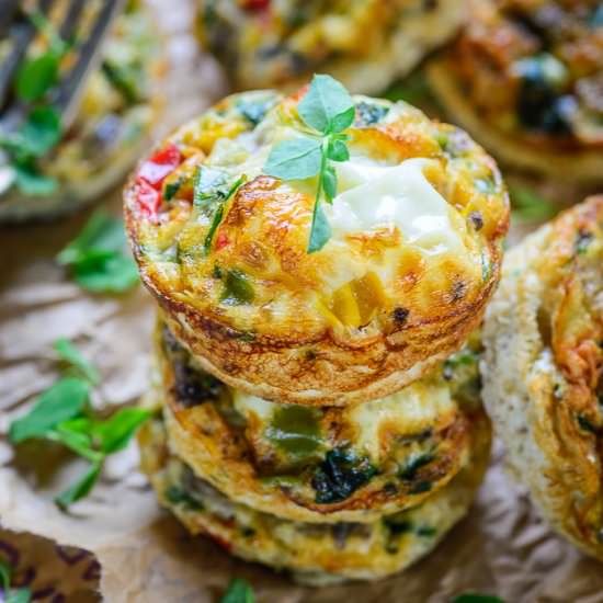 Spinach Egg White Muffins