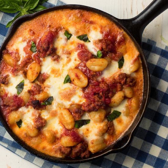 gnocchi with tomato and sausage