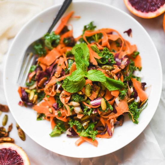 Moroccan Ribboned Carrot Salad