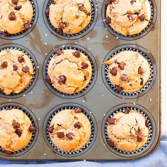 Peanut Butter Chocolate Chip Muffin