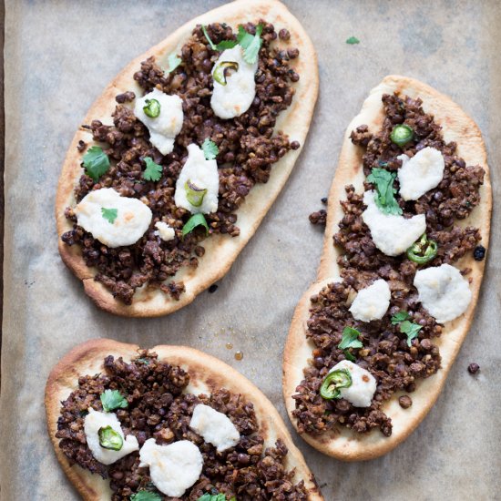 vegan keema naan