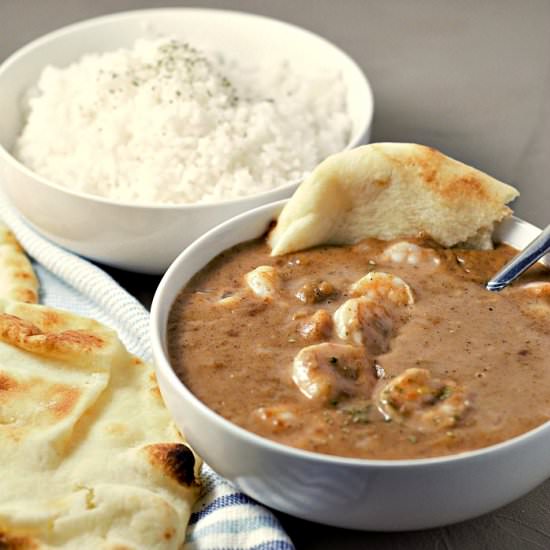 Easy Shrimp Korma for Two