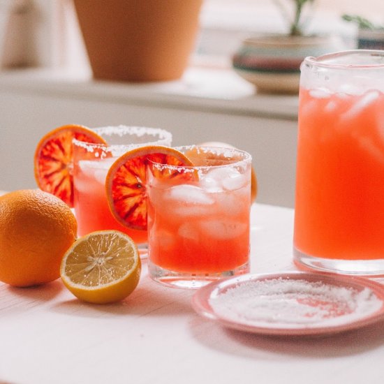 3 Ingredient Blood Orange Paloma