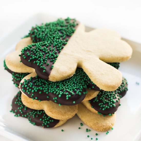 Shamrock Sugar Cookies