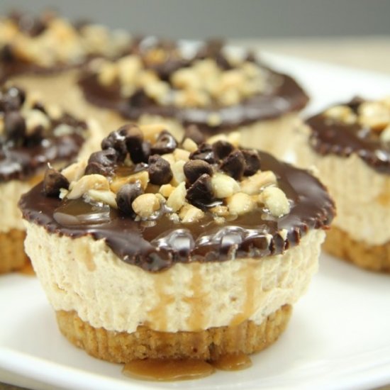 Mini Chocolate Peanut Butter Pies