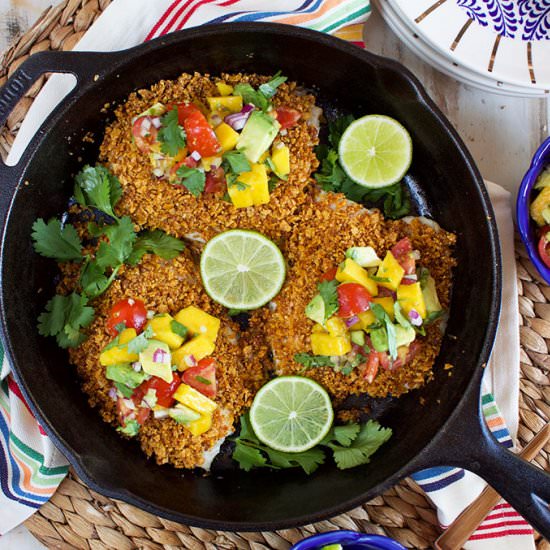 Tortilla Crusted Tilapia