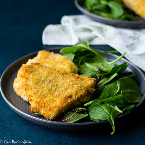 Panko Crusted Oven Fried Rockfish