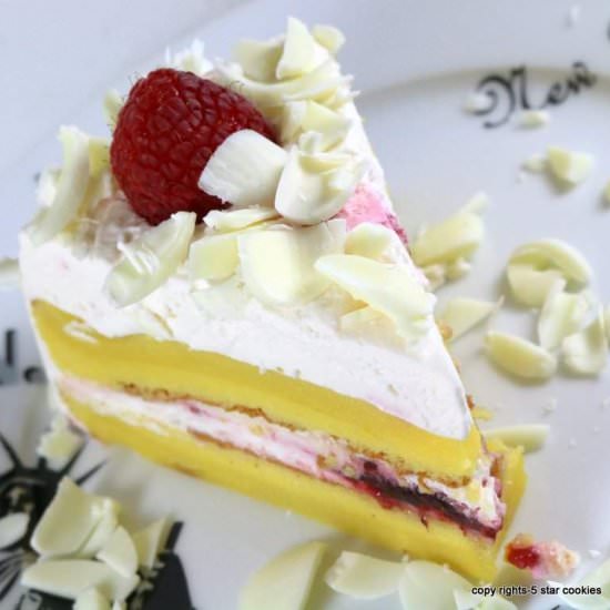 Raspberry White Chocolate Torte