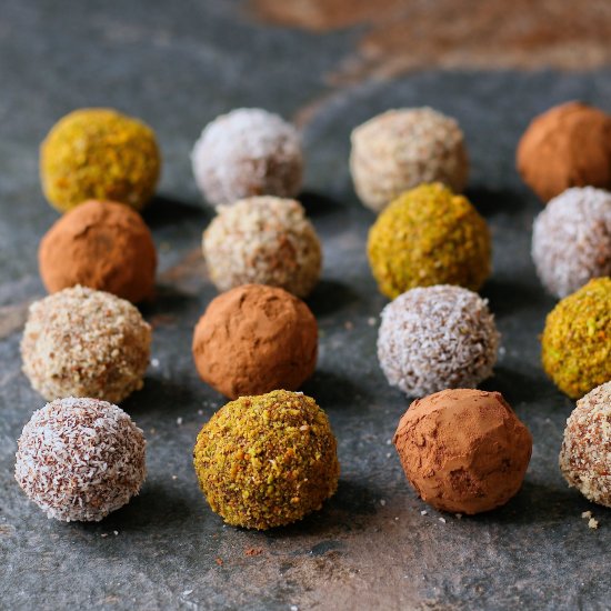 Ginger and orange biscuit truffles