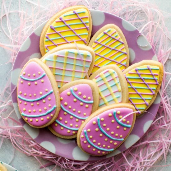 Easter Egg Sugar Cookies