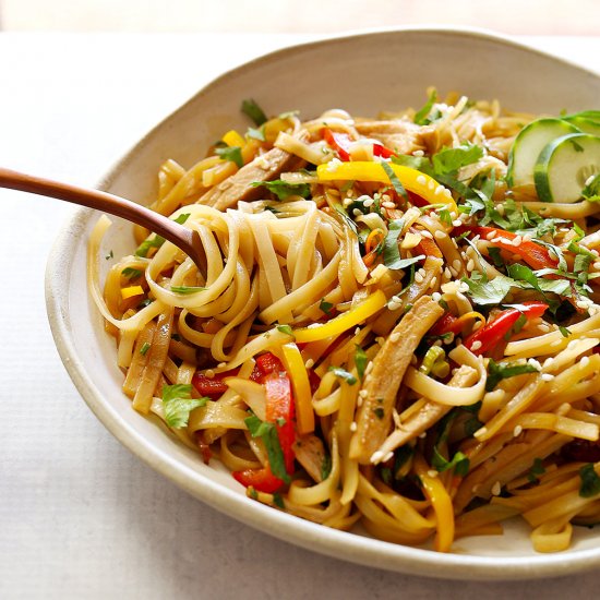 Chicken Teriyaki Stir Fry Noodles