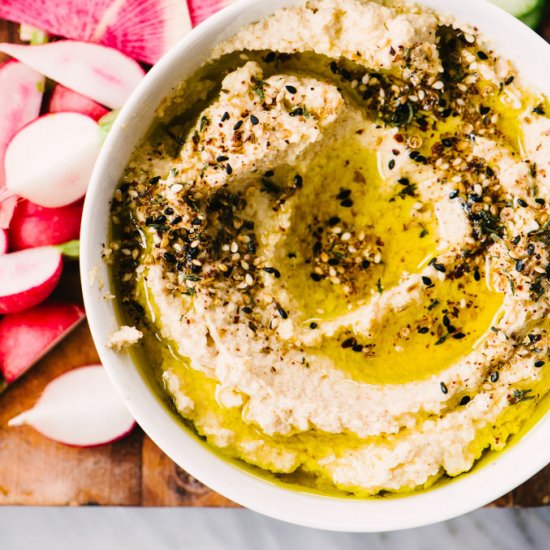 Cauliflower Hummus with Za’atar