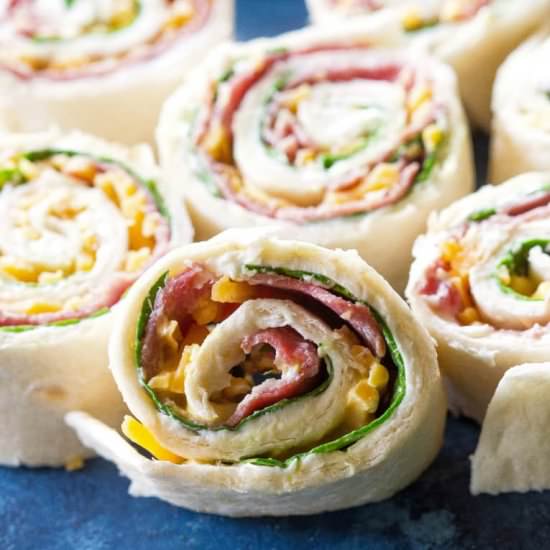 Roast Beef Horseradish Pinwheels