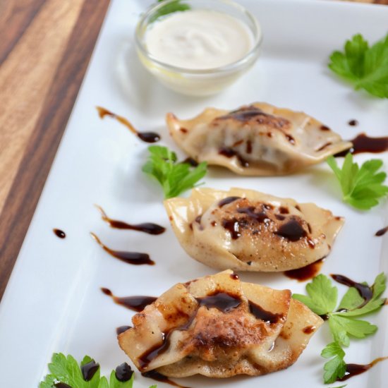 Spiced Ground Beef Potstickers