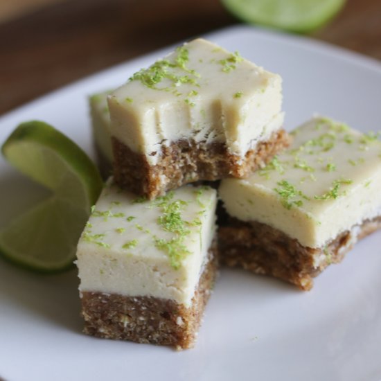 Raw Key Lime Pie Bars