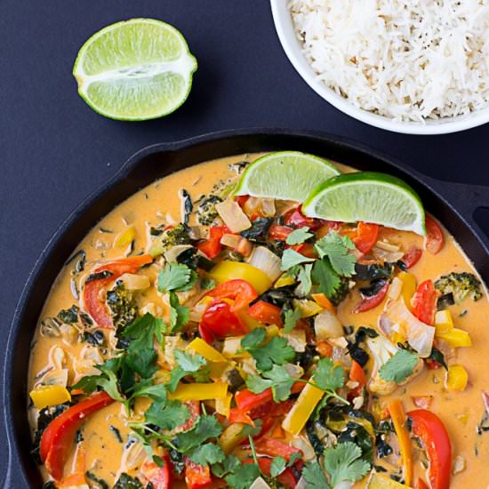 Red Thai Curry Vegetables