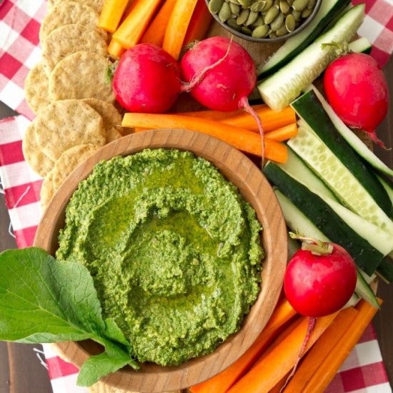 RADISH GREENS PESTO