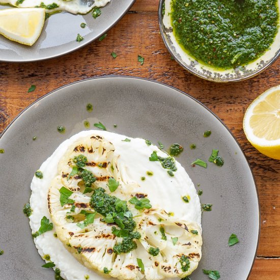 Grilled Cauliflower Steaks