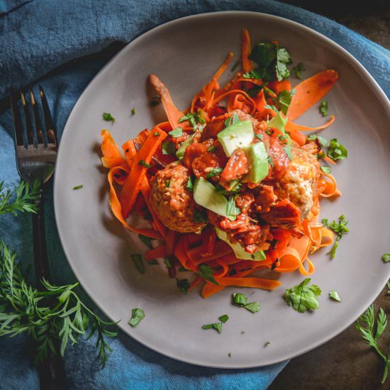 chicken meatballs with carrots