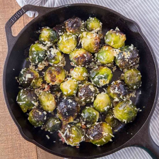 Bacon Parmesan Brussels Sprouts